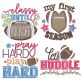 Football Word Art 4 | Machine Embroidery Designs by JuJu