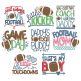 Football Word Art Machine Embroidery Designs By JuJu