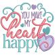 Forever My Love Word Art Digital Embroidery Designs by JuJu