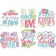 Forever My Love Word Art Digital Embroidery Designs by JuJu
