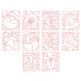 Free Motion Christmas Blocks Machine Embroidery Designs by JuJu