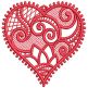 Free Standing Lace Hearts 2 Machine Embroidery Designs by JuJu