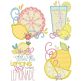 Fresh Lemonade | Machine Embroidery Designs by JuJu