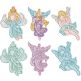 Free Standing Lace Angels 1 | Machine Embroidery Designs by JuJu