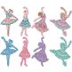 Free Standing Lace Ballerinas 1 | Machine Embroidery Designs by JuJu