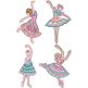 Free Standing Lace Ballerinas 1 | Machine Embroidery Designs by JuJu