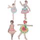 Free Standing Lace Ballerinas 2 | Machine Embroidery Designs by JuJu