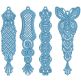 Freestanding Lace Bookmarks Machine Embroidery Designs by JuJu