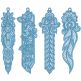Free Standing Lace Bookmarks 4 Digital Machine Embroidery Designs by JuJu