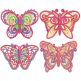 Free Standing Lace Butterflies 2 Machine Embroidery Designs by JuJu