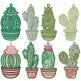 Free Standing Lace Cactus | Machine Embroidery Designs by JuJu