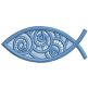 Free Standing Lace Christian Fish 1 | Machine Embroidery Designs by JuJu