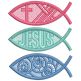 Free Standing Lace Christian Fish 1 | Machine Embroidery Designs by JuJu
