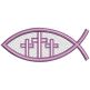 Free Standing Lace Christian Fish 2 | Machine Embroidery Designs by JuJu