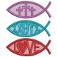 Free Standing Lace Christian Fish 2 | Machine Embroidery Designs by JuJu