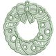 Free Standing Lace Christmas Wreaths | Machine Embroidery Designs by JuJu
