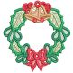 Free Standing Lace Christmas Wreaths | Machine Embroidery Designs by JuJu