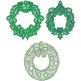 Free Standing Lace Christmas Wreaths | Machine Embroidery Designs by JuJu