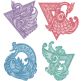 Free Standing Lace Exotic Birds 2 | Machine Embroidery Designs by JuJu