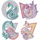 Free Standing Lace Exotic Birds 3 | Machine Embroidery Designs by JuJu