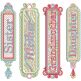 Free Standing Lace Family Women Bookmarks Digital Embroidery Designs by JuJu