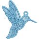 Free Standing Lace Hummingbird 1 | Machine Embroidery Designs by JuJu