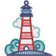 Free Standing Lace Lighthouse 2 | Machine Embroidery Designs by JuJu
