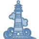 Free Standing Lace Lighthouse 2 | Machine Embroidery Designs by JuJu