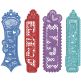 Free Standing Lace Love Special Friend Bookmarks | Machine Embroidery Designs by JuJu
