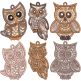 Free Standing Lace Owls | Machine Embroidery Designs by JuJu