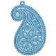 Free Standing Lace Paisley 2 | Machine Embroidery Designs by JuJu
