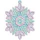 Free Standing Lace Snowflakes 1 | Machine Embroidery Designs by JuJu