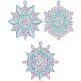 Free Standing Lace Snowflakes 1 | Machine Embroidery Designs by JuJu