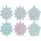 Free Standing Lace Snowflakes 2 | Machine Embroidery Designs by JuJu