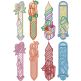 Free Standing Lace Special Occasion Bookmarks Digital Embroidery Machine Designs by JuJu 