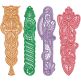 Free Standing Lace Spring Bookmarks | Machine Embroidery Designs by JuJu