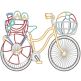 Fun Bicycle Rides 2 Machine Embroidery Designs by JuJu