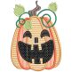 Fun Jack O Lantern Faces Applique Machine Embroidery Designs by JuJu