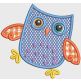 Funky Owls Applique Machine Embroidery Designs by JuJu 