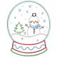 Fun Snowglobes Machine Embroidery Designs by JuJu