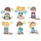 Gardening Kids Applique Machine Embroidery Designs by JuJu