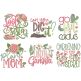 Gardening Word Art 1 | Machine Embroidery Designs by JuJu