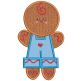 Sweet Gingerbread Applique Machine Embroidery Designs By JuJu