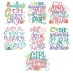 Girl Boss Word Art Machine Embroidery Designs By JuJu
