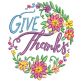 Give Thanks Wreaths Machine Embroidery Designs by JuJu