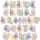 Gnome Alphabet Digital Embroidery Designs by JuJu