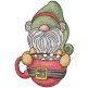 Gnome Cocoa | Machine Embroidery Designs by JuJu