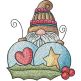Gnome Ornaments | Machine Embroidery Designs by JuJu
