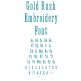 Gold Rush Embroidery Font | Machine Embroidery Designs by JuJu