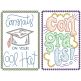 Graduation Greeting Cards 2 | Machine Embroidery Designs by JuJu